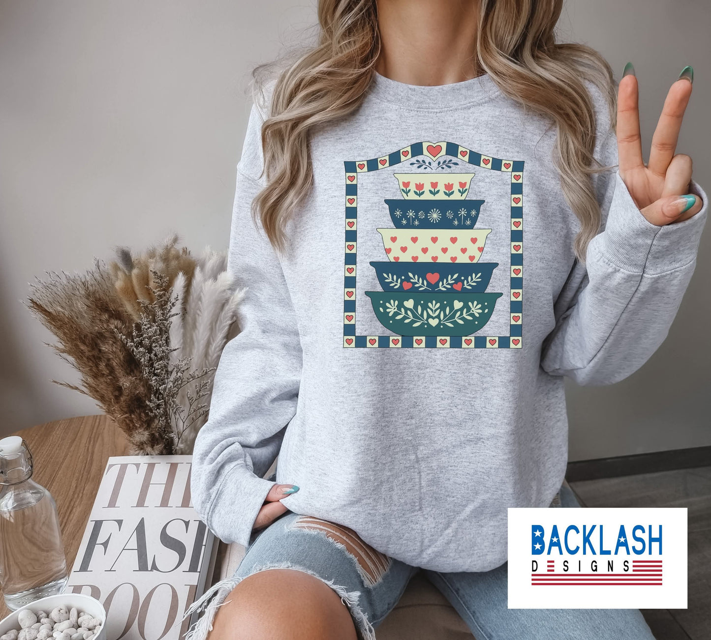 Vintage Stacked Bowls Apparel