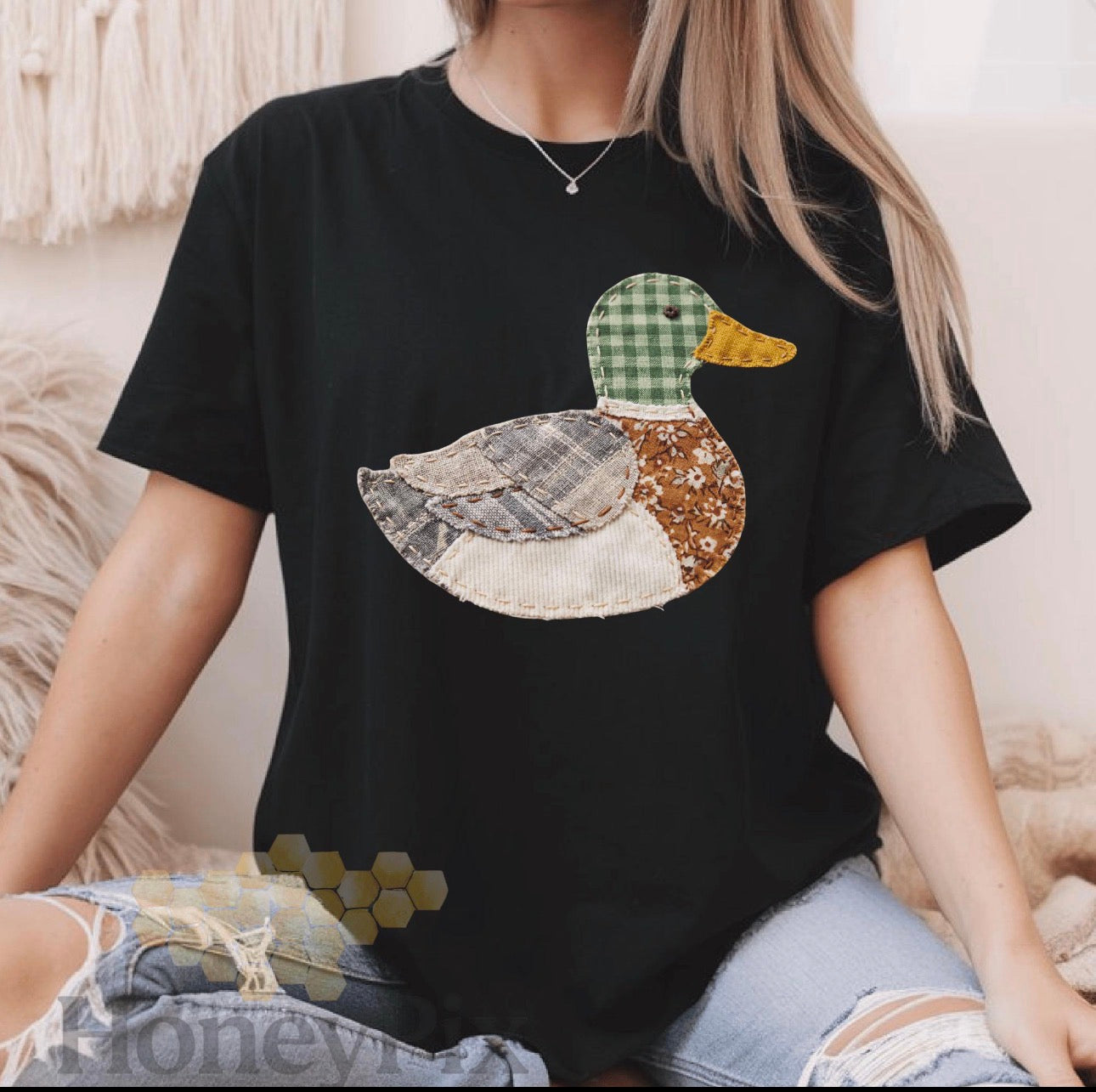 Mallard Goose Faux patchwork Apparel