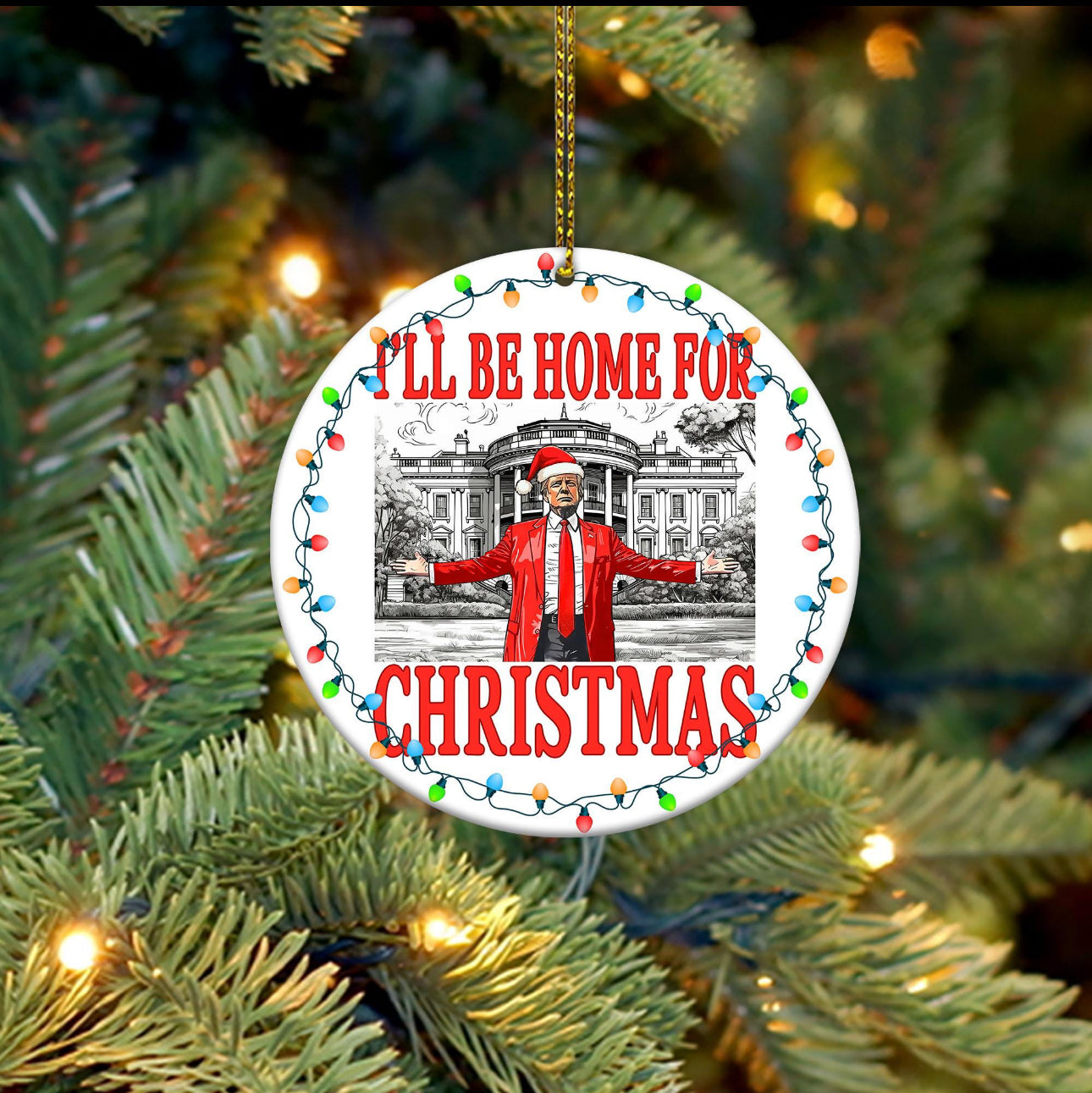 Trump Christmas Ornament