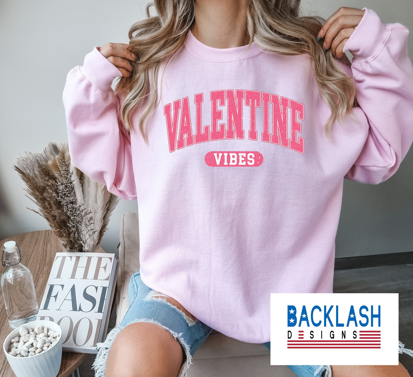 Valentines Vibes PINK Sweatshirt