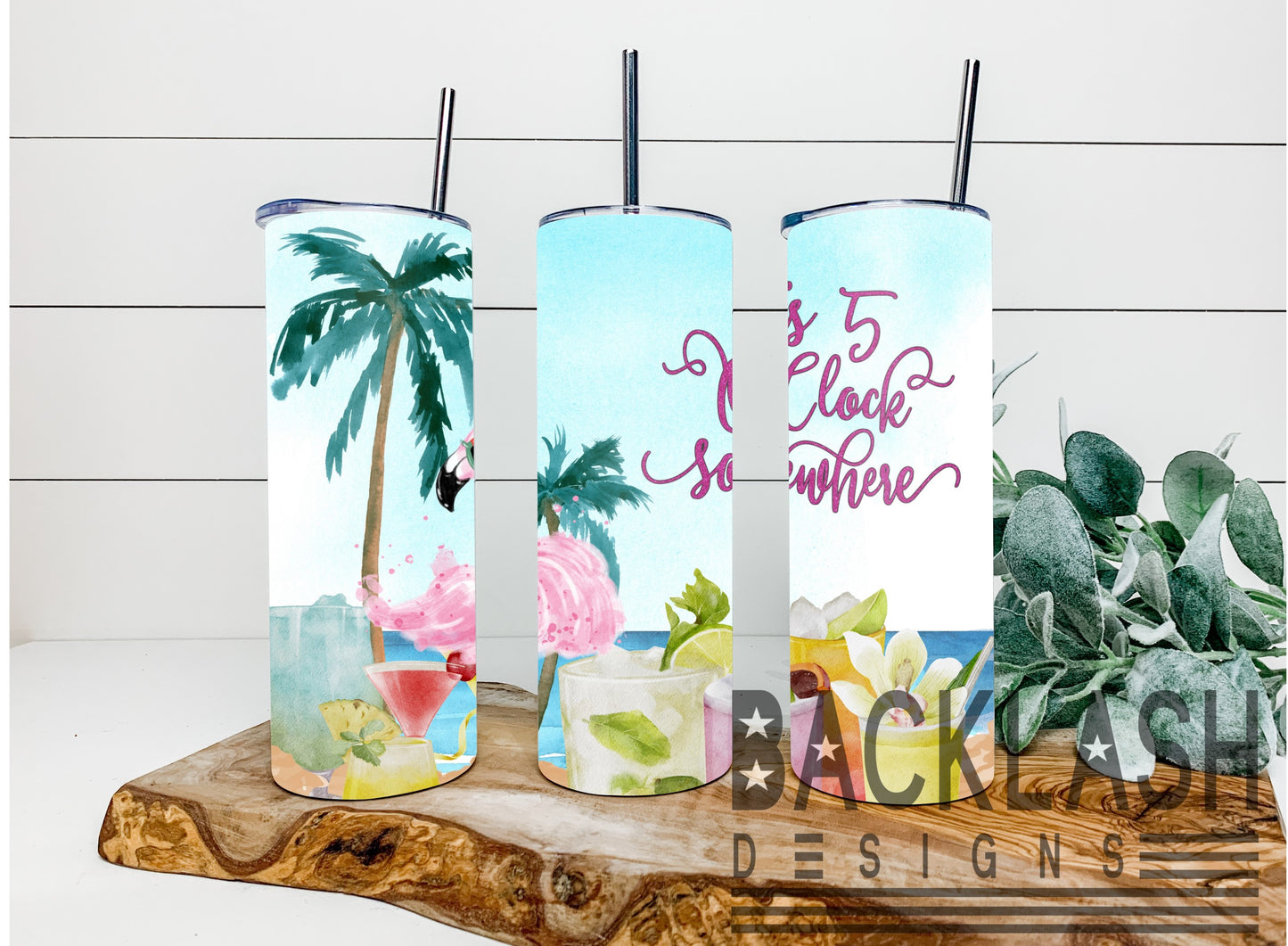 Summer Flamingo Tumbler