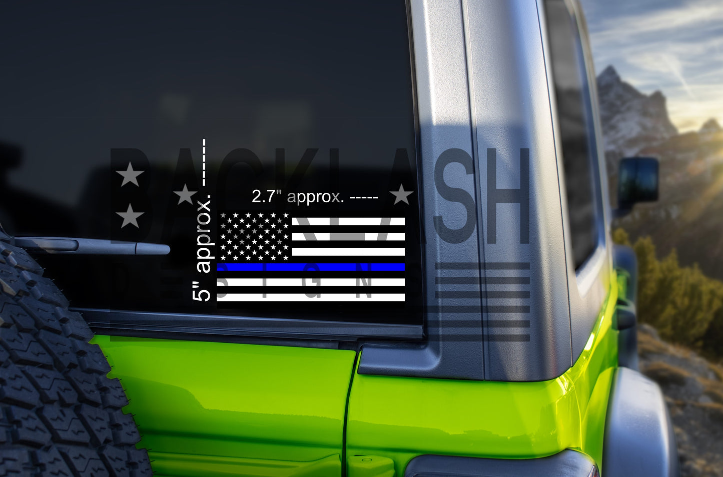Blue Flag Sticker