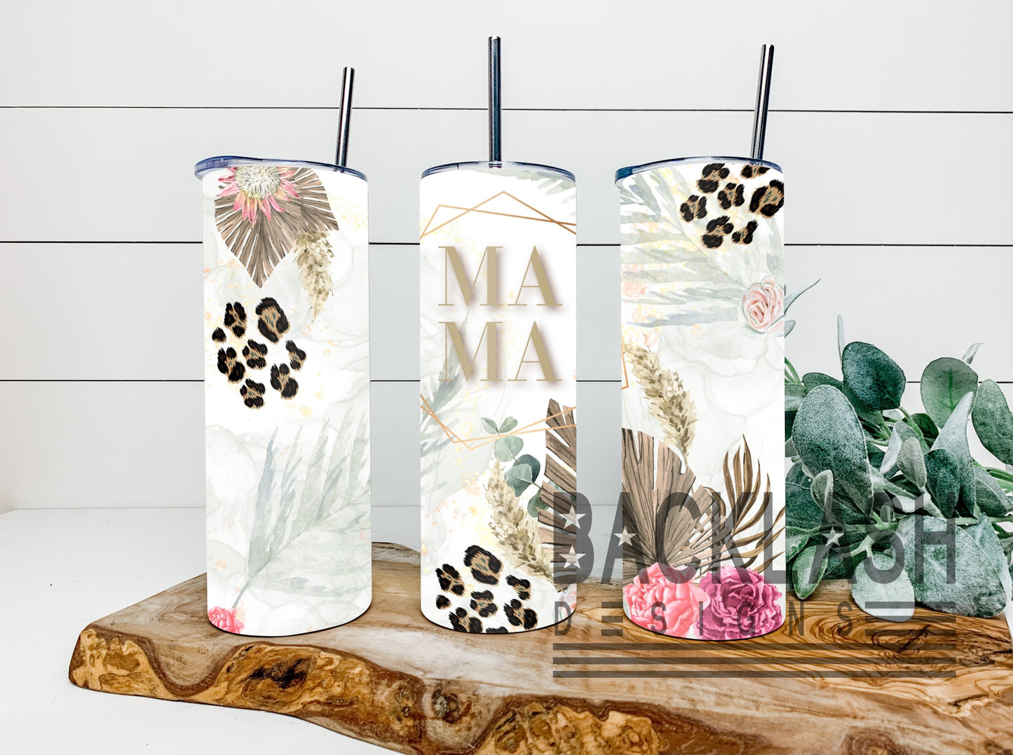 Boho Floral Mom Tumbler