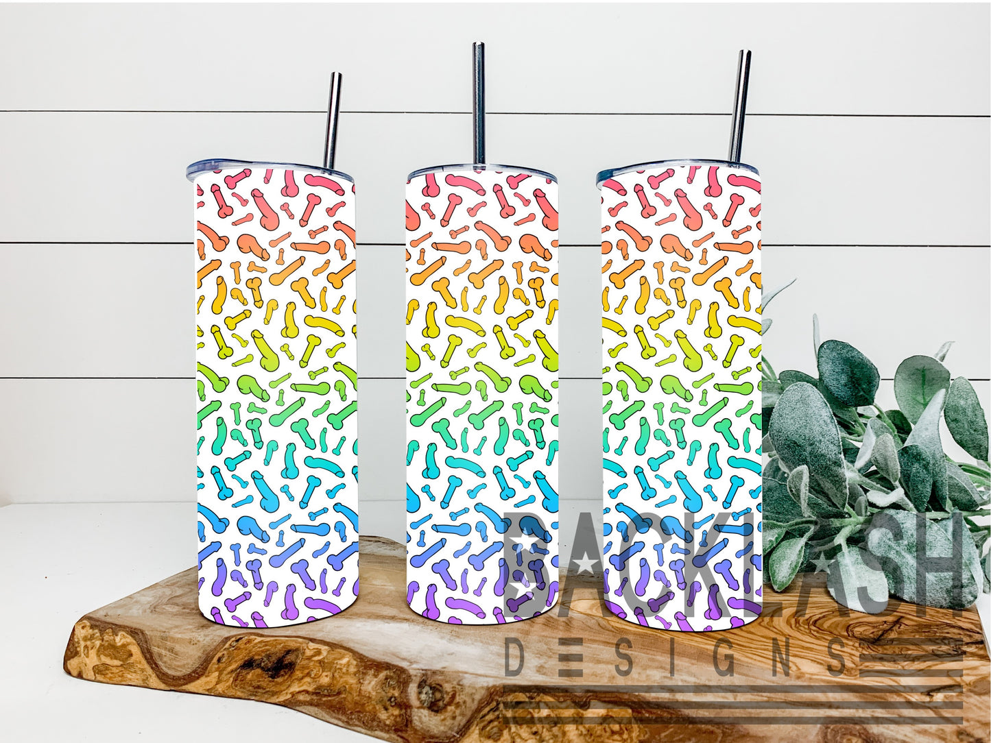 Colorful Dicks Tumbler
