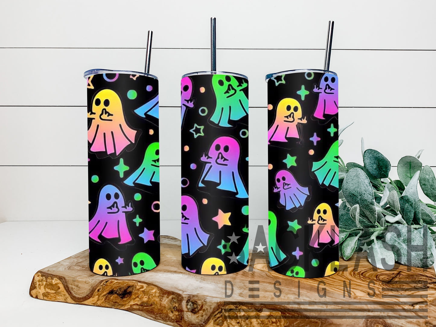 Middle Finger Ghost Tumbler
