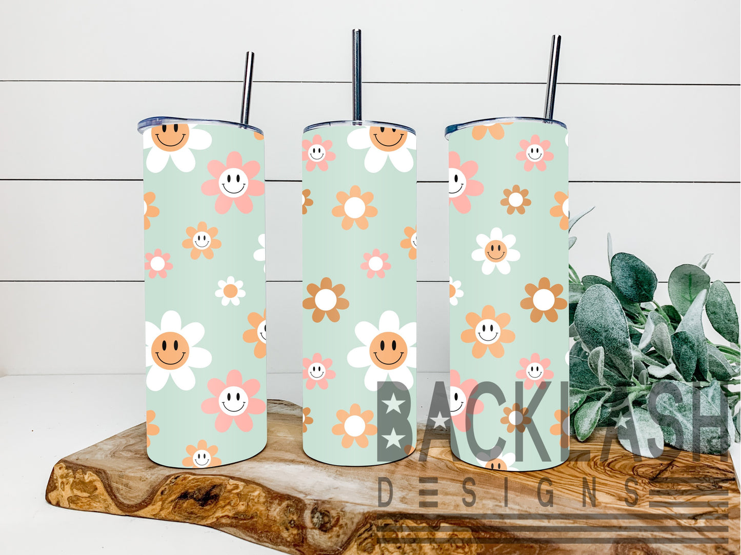 Mint Smiley Tumbler