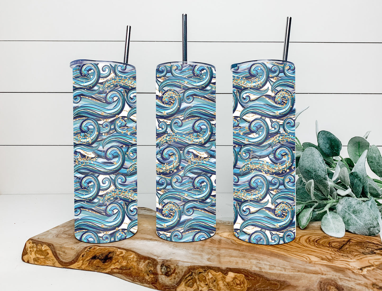 Ocean Abstract Tumbler