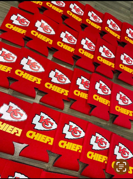 KC FOOTBALL CAN COOLER