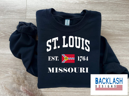 St. Louis 1764 FLAG Sweatshirt or Hoodie