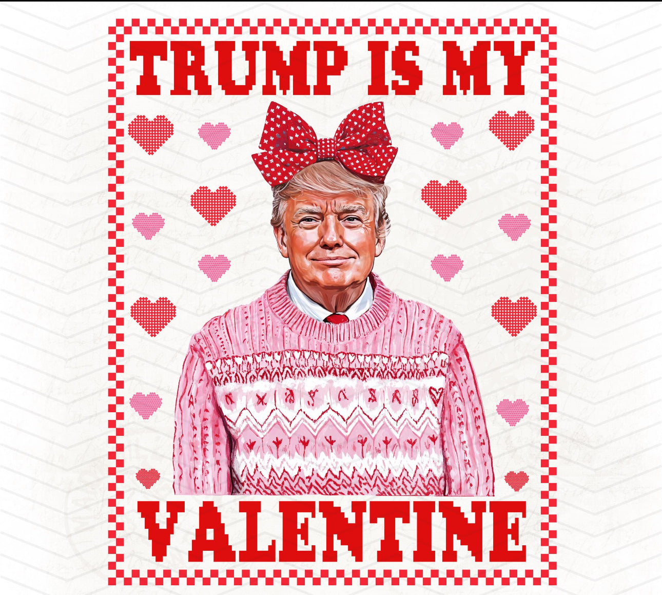 TRUMP VALENTINES BLACK APPAREL