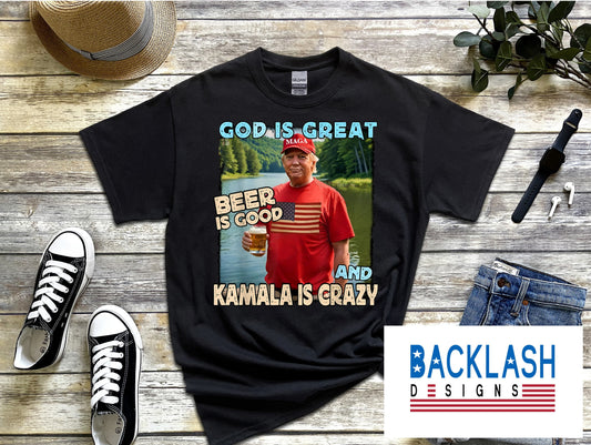 GOD, BEER, TRUMP APPAREL
