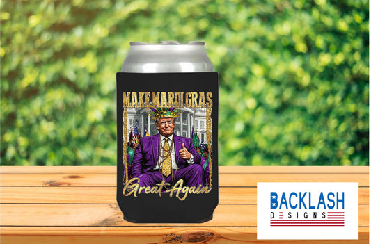 Trump Mardi Gras CAN COOLER