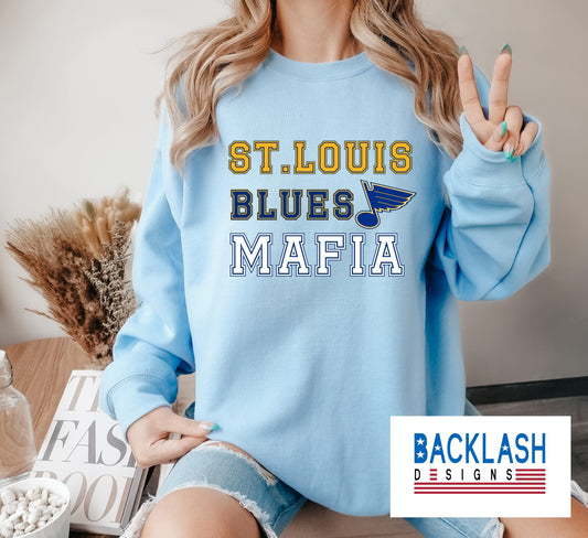 BLUES MAFIA (light blue) Sweatshirt