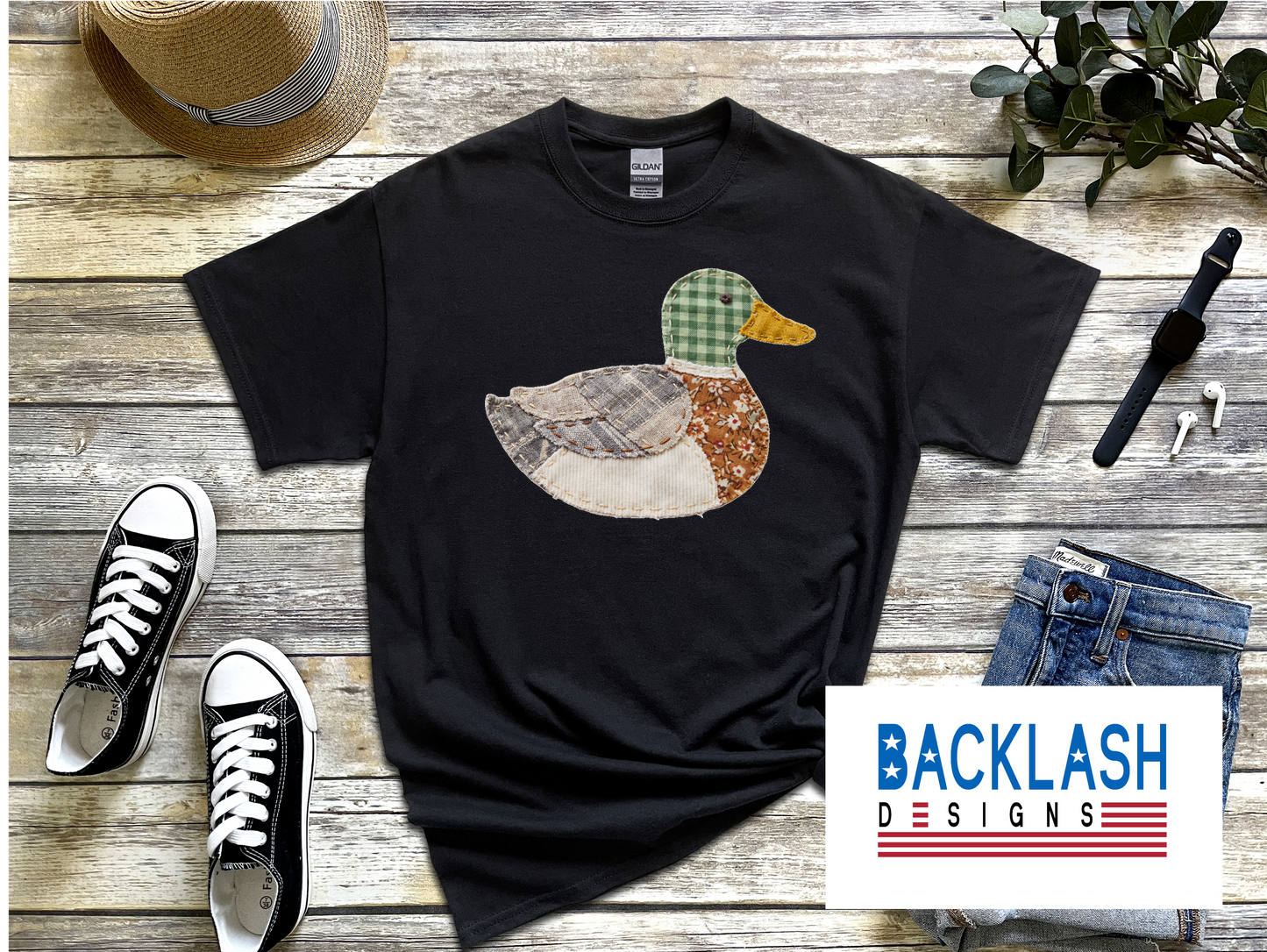 Faux Patchwork Mallard Duck Apparel