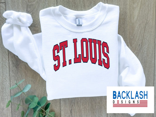 SAINT LOUIS VARSITY (white) Sweatshirt/Hoodie/Tee