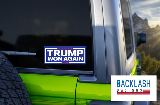TRUMP WON Sticker