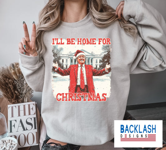 I'LL BE HOME TRUMP grey APPAREL