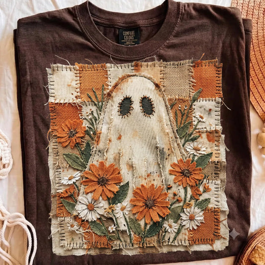 Faux Patchwork Ghost Apparel