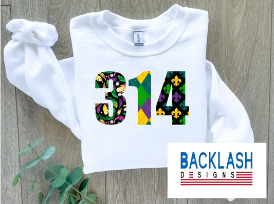 314 Mardi Gras Sweatshirt