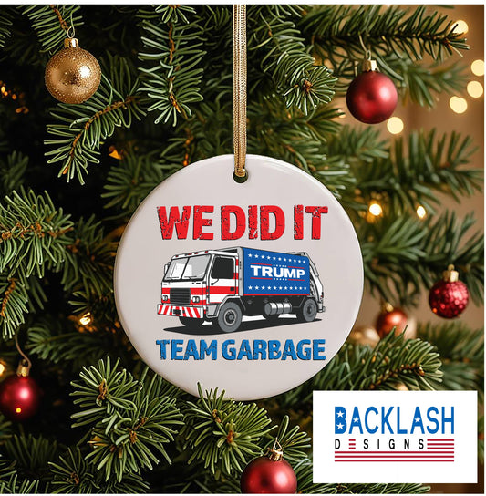 MAGA Garbage Ornament