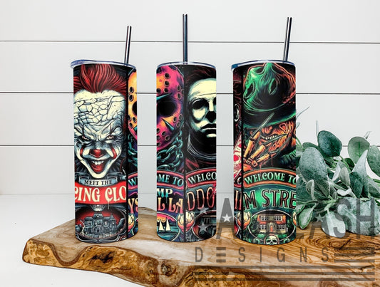 Halloween Monsters Tumbler