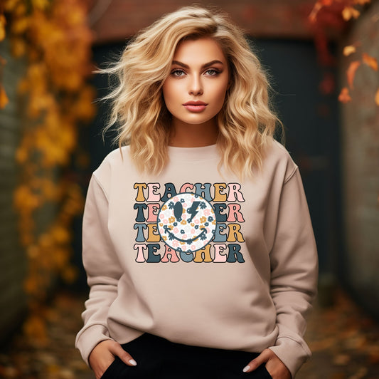 Teacher Smiley Sweatshirt
