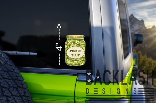 Vintage Pickle Slut Sticker