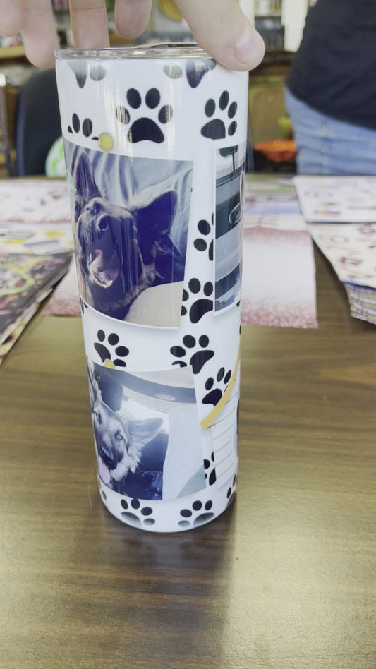 Custom Dog Photo Tumbler