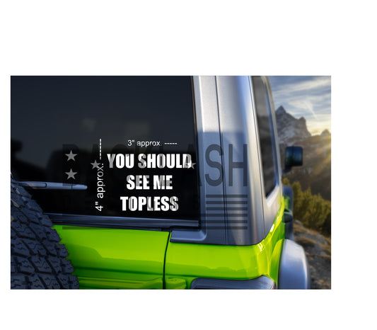 Go Topless Sticker