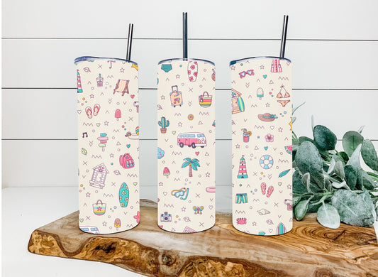 Tan Summer Tumbler