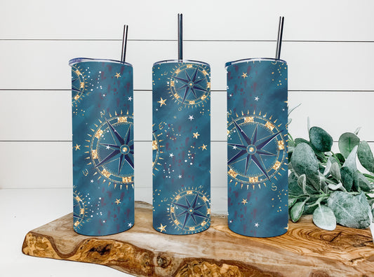 Blue Anchor Tumbler