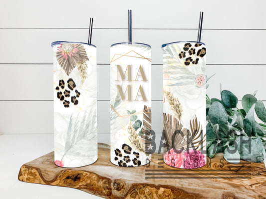 Boho Floral Mom Tumbler