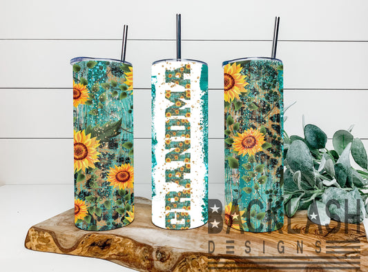 Grandma Sunflower Tumbler