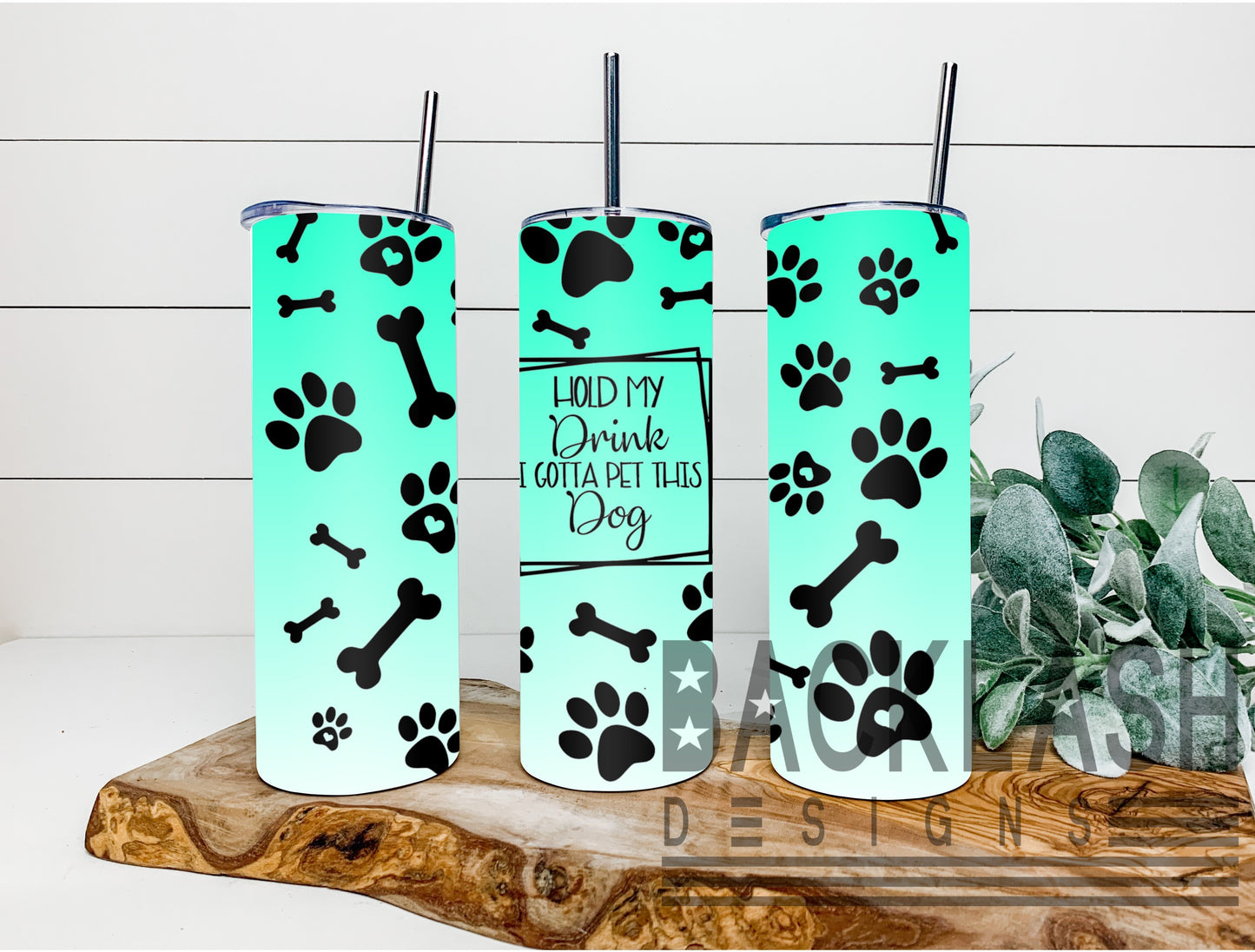 Hold My Drink Teal Tumbler