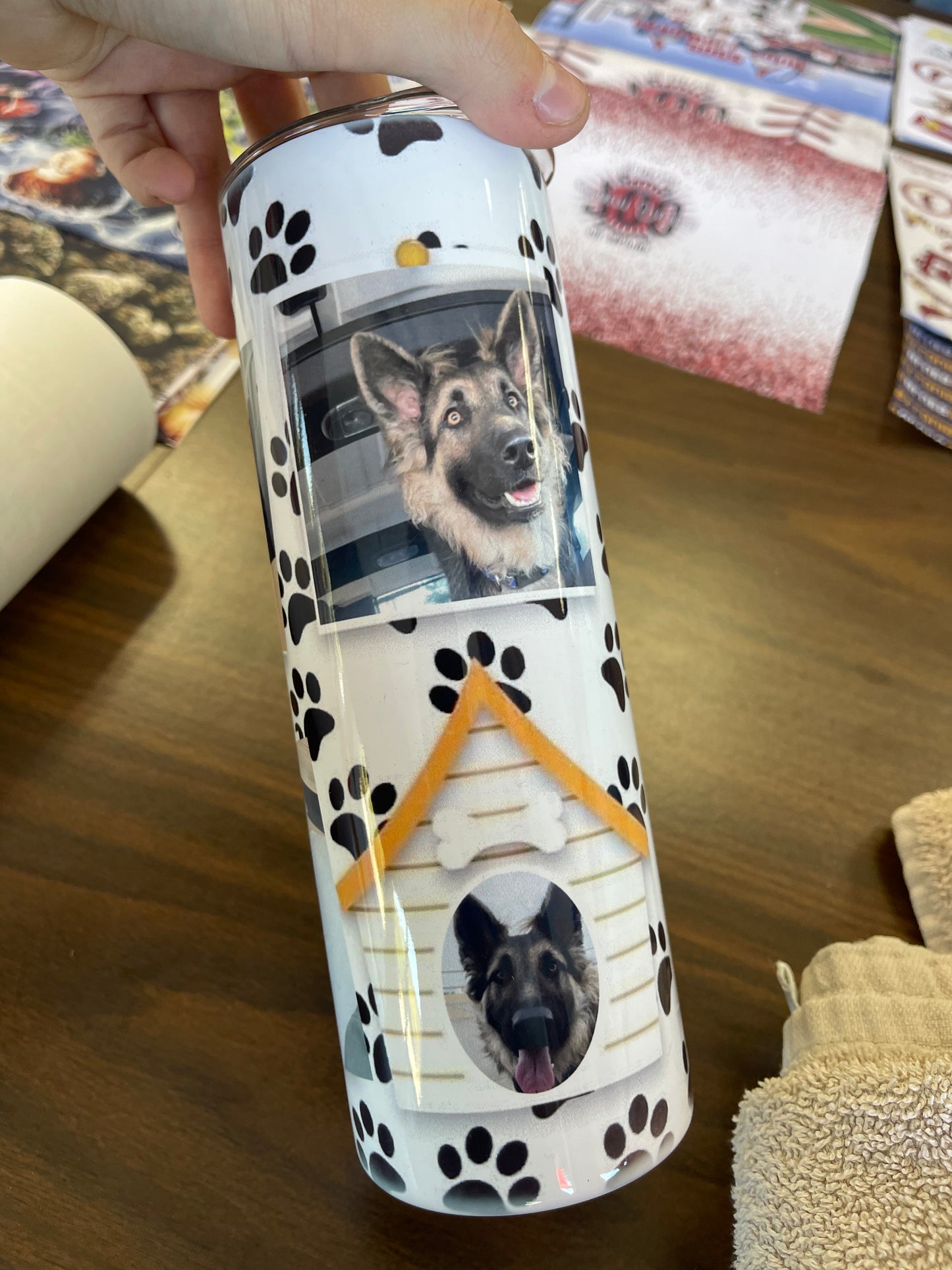 Custom Dog Photo Tumbler