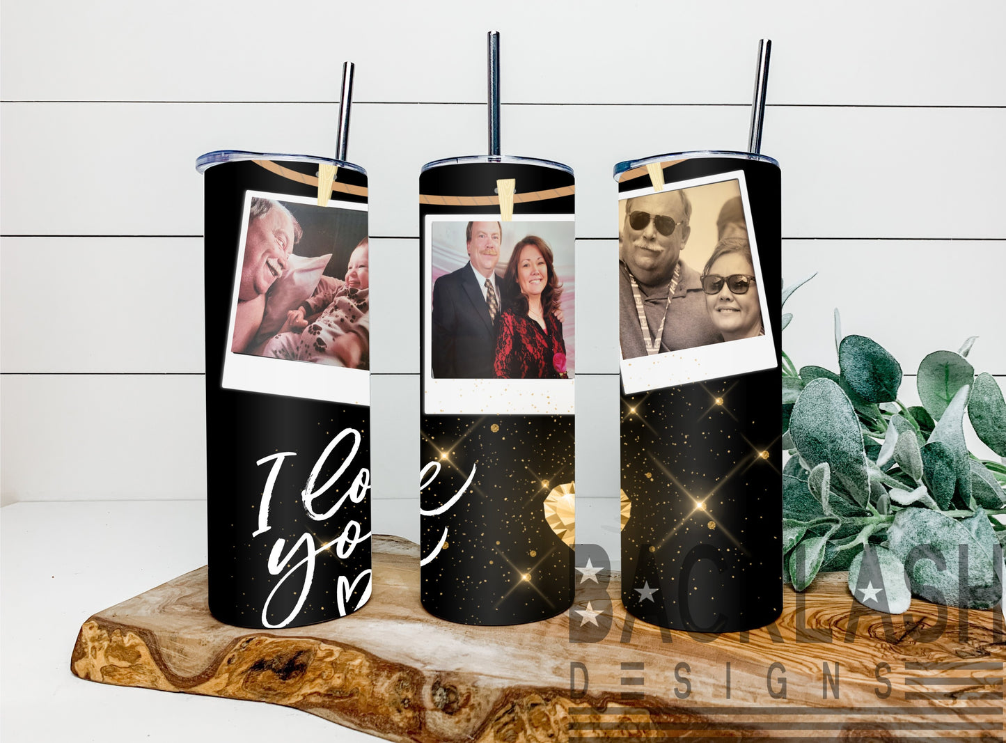 Custom Valentines Photo Tumbler