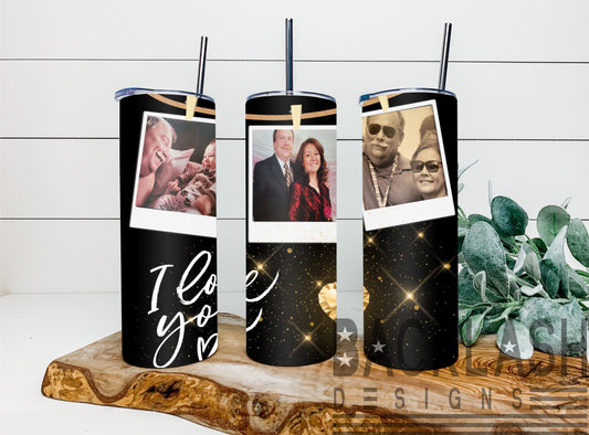 Custom Valentines Photo Tumbler