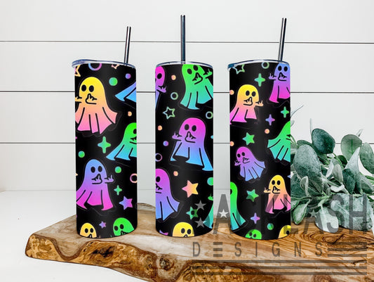 Middle Finger Ghost Tumbler