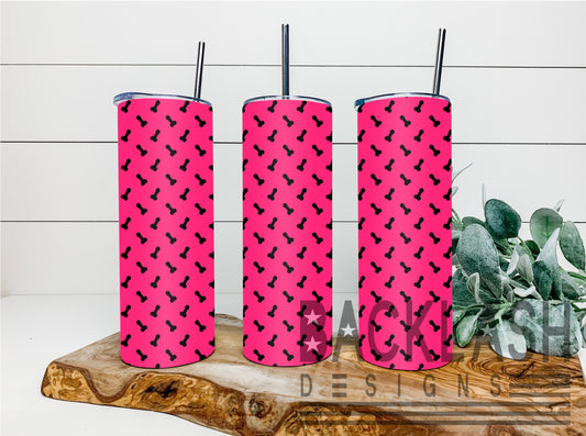 Mini Pink/Black Dicks Tumbler