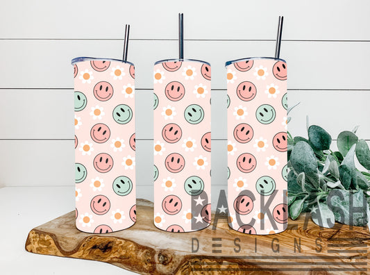 Pink Smiley Tumbler