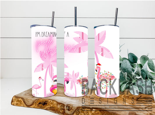 Pink Christmas Tumbler