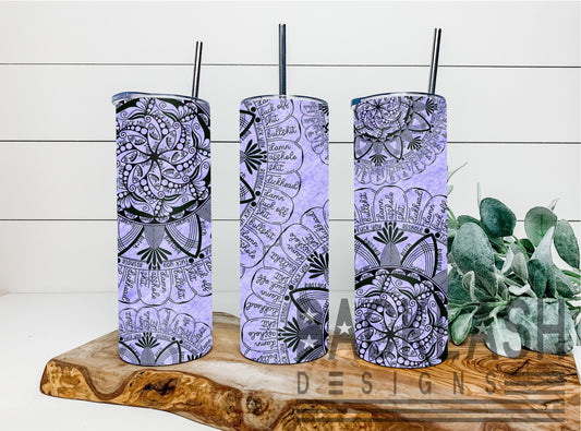 Cuss Word Mandela Purple Tumbler