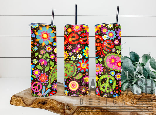 Retro Peace Tumbler