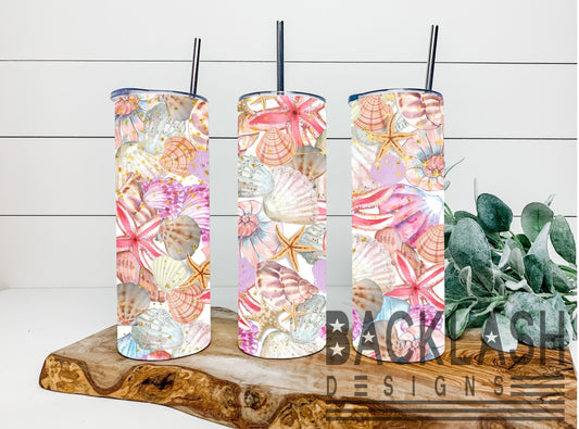 Pink Shells Tumbler