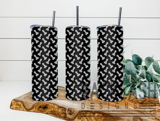 Mini Silver/Black Dicks Tumbler