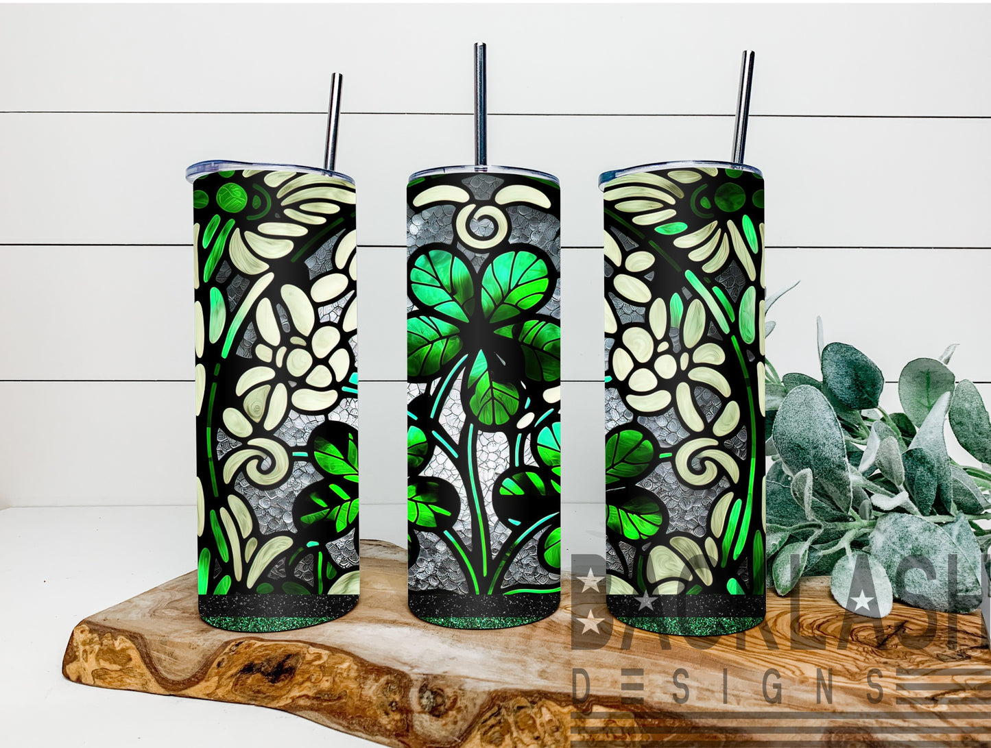 Stained Glass Lucky Tumbler