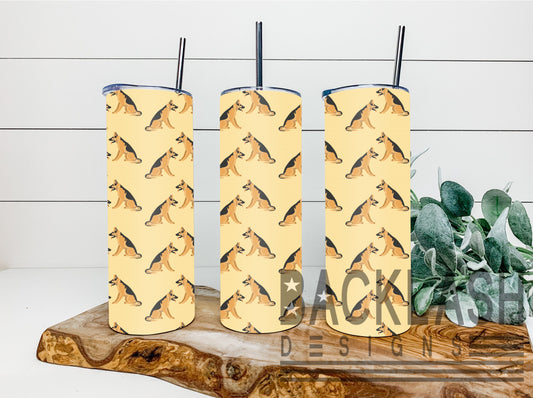 German Shepherd Tan Tumbler