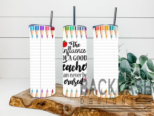 Teacher Pencil Tumbler