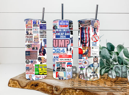 Badass Brandon Collage Tumbler