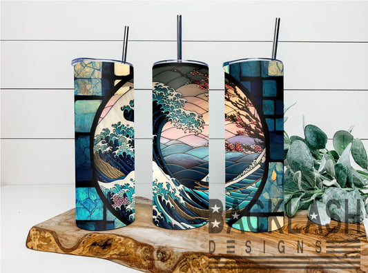 Ocean Stained Glass Tumbler